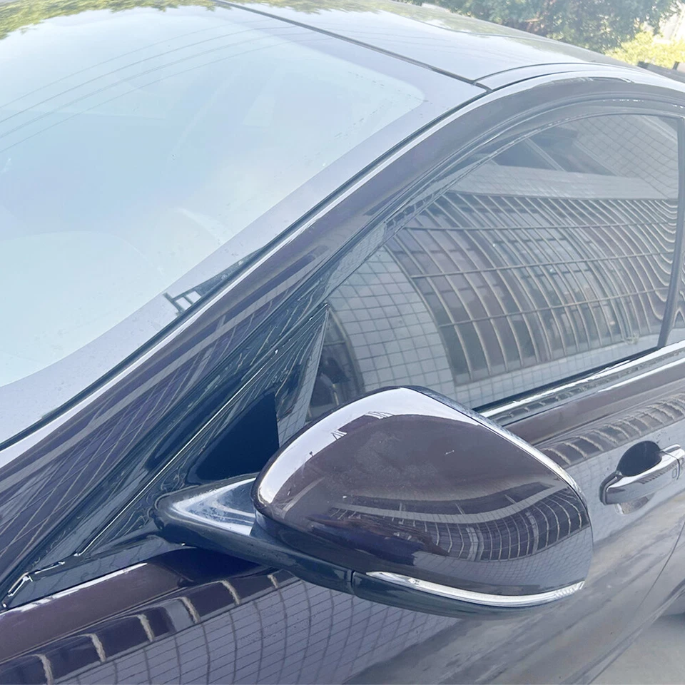 Embellecedores de ventana cromados negros mate/brillante para Jaguar XF X250 2008-2015 Foto 3 de 4