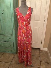 STUDIO BY TIANA B., STRETCHY, SLEEVELESS, V-NECK, MAXI DRESS, MEDIUM