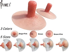 BIMEI Silicone Nipple Adhesive Extra Long for Breast Form Drag Queen Transgender