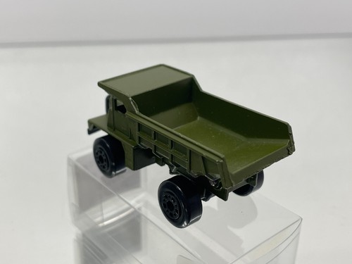 MATCHBOX SUPERFAST 28 MACK DUMPER MILITARY -ARMY GREEN 3inch- GOOD - 525 - Picture 3 of 7