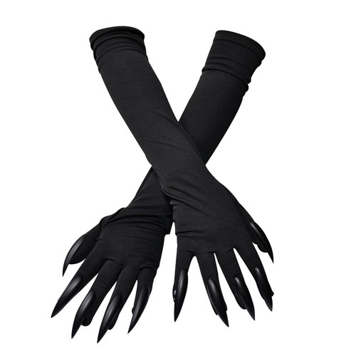 Halloween Props Paw Gloves Cosplay Party Costume Long Fingernail Clown Claws US - Picture 20 of 22