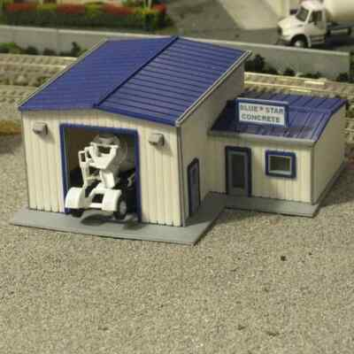 #ad HO Scale Concrete Plant Kit 1:87 Scale Kit $29.99
