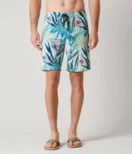 HURLEY Phantom JJF Maps Stretch Boardshort Mens Sz 34