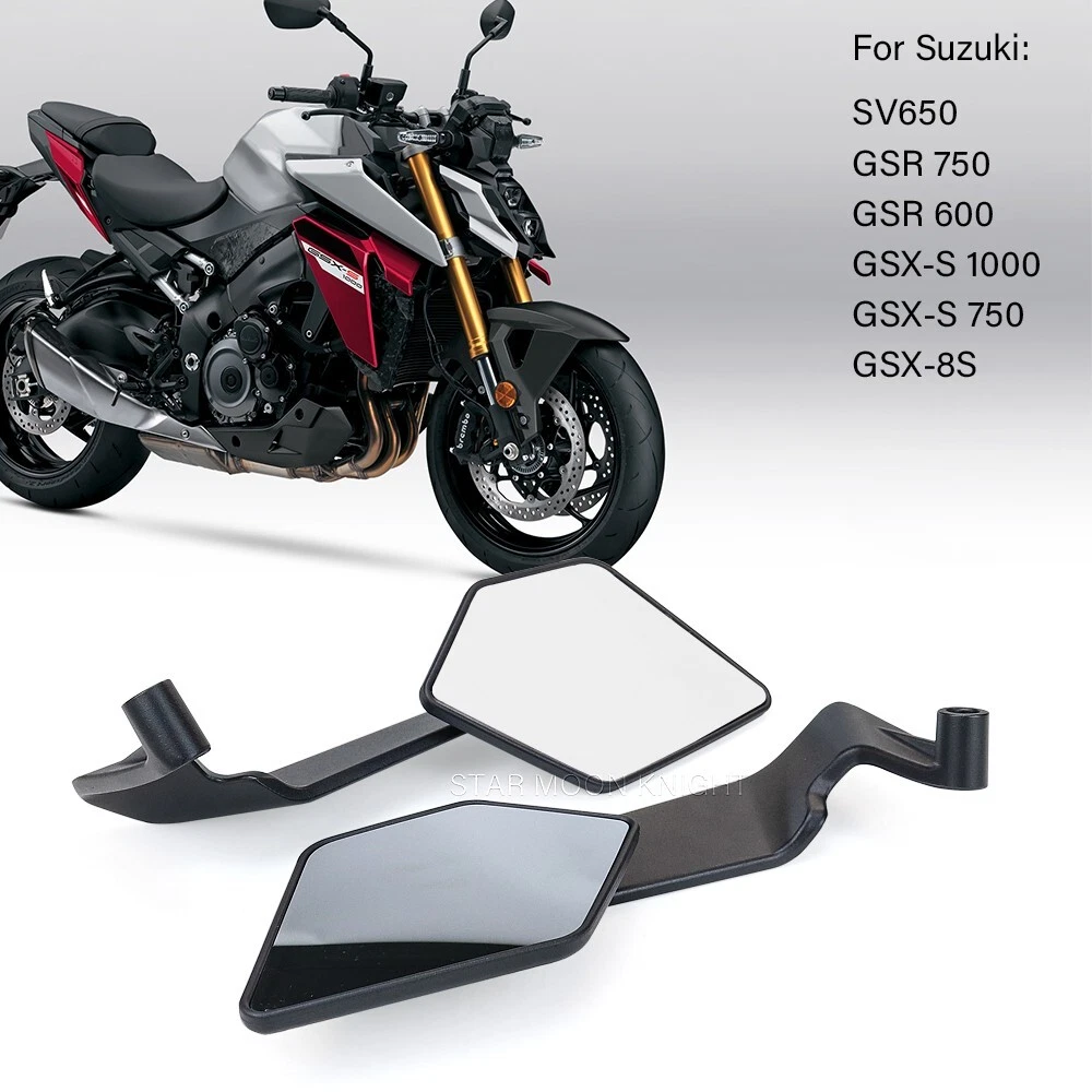 For Suzuki GSX-S 1000 SV650 GSR750 GSR600 GSX-750 GSX-8S Stealth Side Mirrors