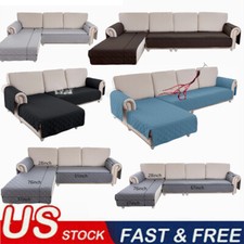 L Shape Sofa Cover Waterproof Couch Sectional Lounge Furniture Slipcover Pet Mat