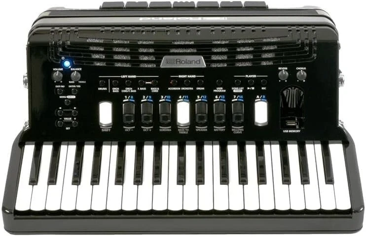 Roland FR-4X BK V-Accordion Japan Piano Accordion FR4X Black 37 Key 120 New - Image 2 of 4