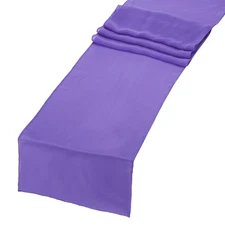 6 Pcs Gold Chiffon Table Runner 12" x 108" Tulle Table Runner -114