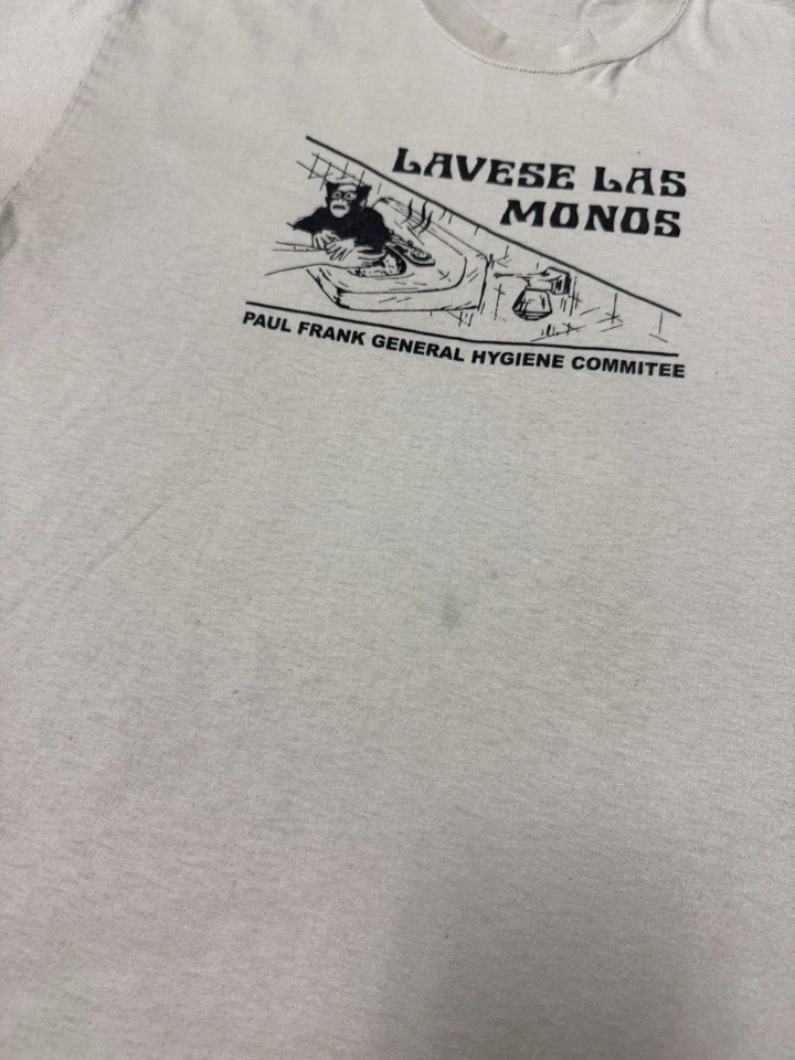 Camisa De Colección Y2K Paul Frank Comité de Higiene General Para Hombres Grande Mono Hecha en EE. UU. Foto 4 de 4