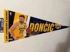 LUKA DONCIC #77 LOS ANGELES LAKERS ROLL UP PREMIUM FELT PENNANT 12"x30" WINCRAFT