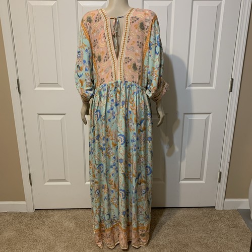 Aakaa Maxi Dress Size M - Turquoise and Orange Sherbet (MP) - Bild 3 von 7