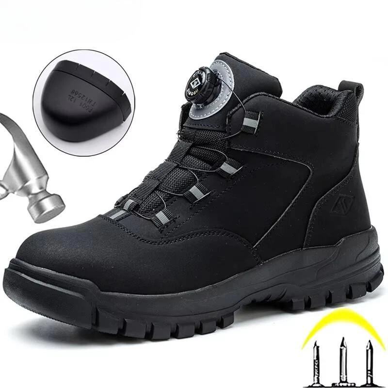 Lightweight Work Boots Safety Buttons Protective Shoes Work Puncture-Proof Boots
Opens in a new wind