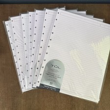 TUL Custom Note Taking System Narrow Ruled Assorted Col 7 Packs of 50 Sheets NEW