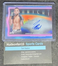 Christian Rodriguez 2025 Topps Midnight UFC Horizon Signatures #HNS-CR Auto