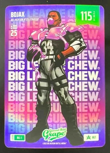 2025 Bo Jackson Battle Arena Big League Chew Grape BoJax Alt 115 Power #BLC-1