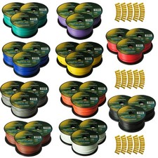 Harmony Car Primary 12 Gauge Power or Ground Wire 3000 Feet 30 Rolls Multi Color