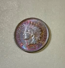 1904 USA Indian Head Cent nice grade interesting Colour