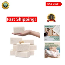 Refreshing Goat Milk Soap - 6.6 OZ, 8 Bars, Organic Shea Butter Infusion