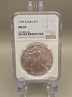 1999 $1 American Silver Eagle NGC MS69