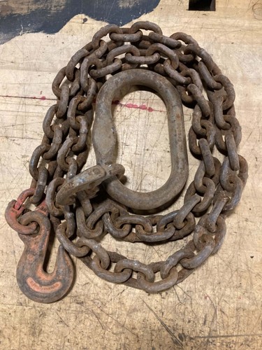 Crosby Single Leg Chain Sling - Oblong x Grab Hook 8', 