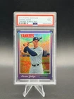 AARON JUDGE 2019 Topps Heritage #499 Chrome Purple Refractor PSA 9 Mint