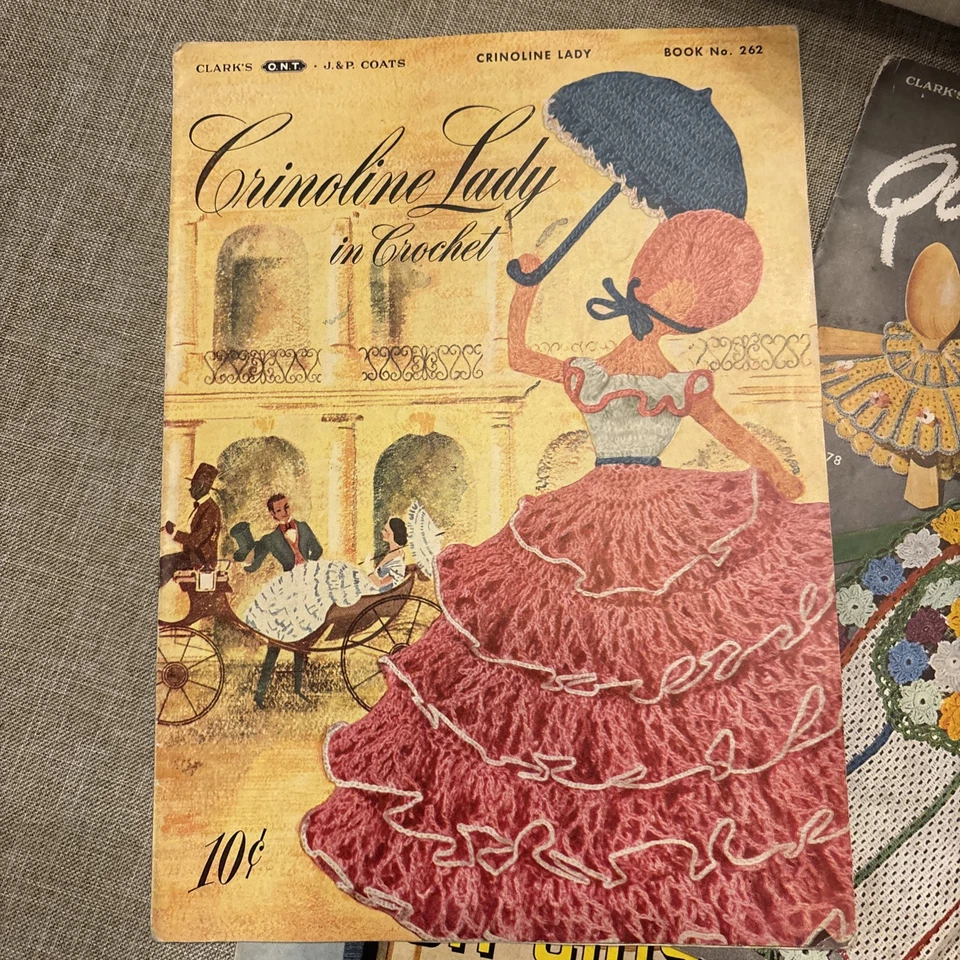 11 VTG Coats & Clark Pattern Books Edgings Fine Crochet Tatting Doilies 1940's - Image 2 of 4