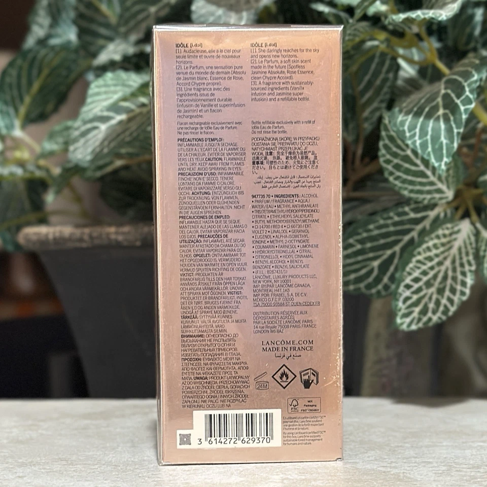 Lancome IDOLE L’eau De Parfum Spray Recargable Recargable Nuevo Sellado 1.7 Fl Oz Foto 4 de 4