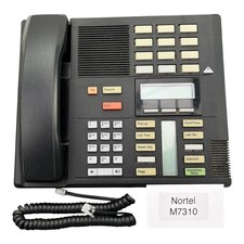 Nortel M7310 Norstar Office Business Corded Telephone Black Display Speakerphone