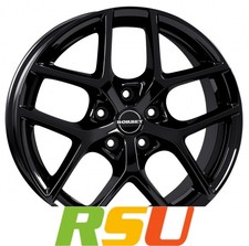 Borbet Y black glossy 7.5x17" ET45 LK5 108 ML 72.5 Alufelgen 17 Zoll