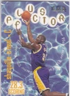 SHAQUILLE O'NEAL SHAQ Fleer Tradition PLUS FACTOR Los Angeles Lakers Basketball
