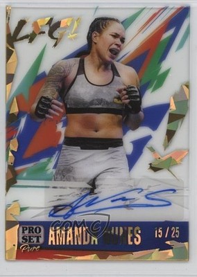 2023 Leaf Pro Set Pure LFG! Gold Pattern 15/25 Amanda Nunes #LG-AN1 Auto 13u1