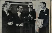 1961 Press Photo Group of Senate officials attend hearing in Washington