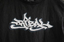 Tribal Streetwear Worldwide Clique Graffiti Logo Shirt Men’s L Black VG 