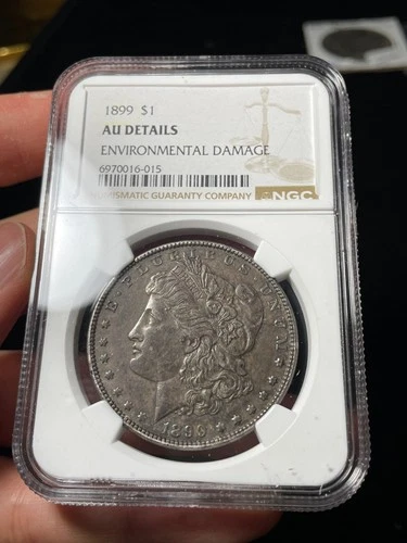 1899 NGC AU Details Morgan Silver Dollar Better Date