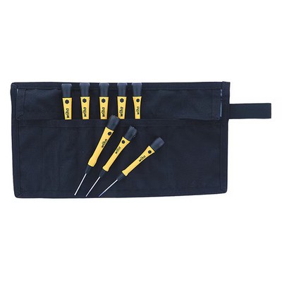 Wiha ESD Safe Precision Screwdriver Set, Metric, 8pcs 27396 Wiha 27396