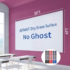 Dry Erase Whiteboard Paper, Large White Board 96"W x 48"H,