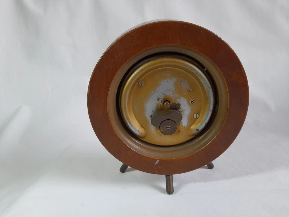 Kienzle table clock, German, art deco, tripod - Image 4 of 4