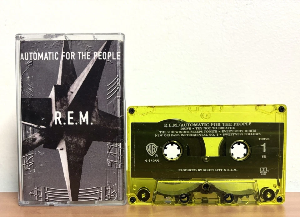 R.E.M. Винтажная желтая кассета REM Automatic For The People 1992 - Изображение 2 из 4