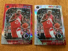 LOT (2) PASCAL SIAKAM PREMIUM STOCK PRIZMS #182 RED PULSAR, SILVER PULSAR RAPTOR