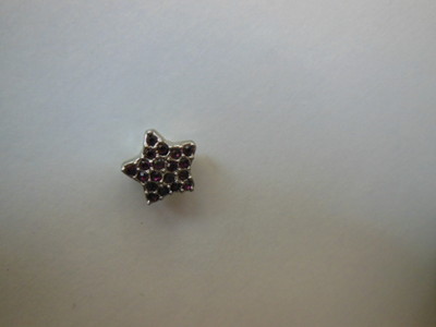 Sunset Blvd., Wechselschmuck, Aufsatz Stern silber/lila Strass, Rico Design