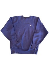 Vintage Champion Reverse Weave Crewneck Sweatshirt Purple USA Sz L 80s 90s