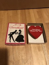 VINTAGE H. FISHLOVE & CO TO MY SWEETHEART WIND UP BEATING HEART GAG GIFT 1957