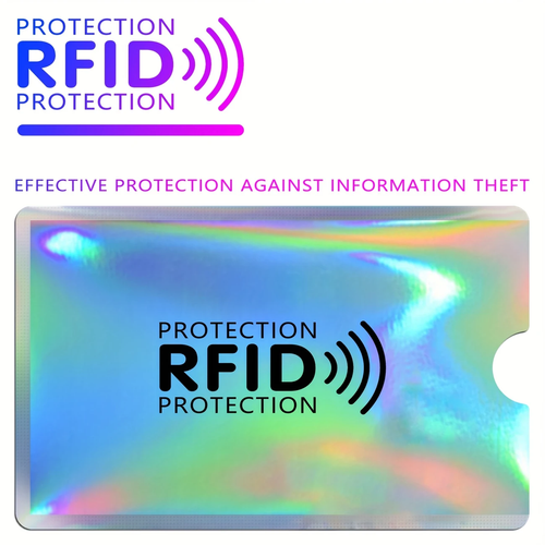 5x RFID Blocking Card Sleeve Protection Protector Blocks Signal Keeps Cards Safe - Picture 2 of 79