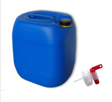 30 L blau Trinkwasserkanister Kanister dicht lebensmittelecht + Auslaufhahn NEU