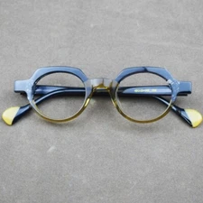 Retro Oval Round Eyeglasses Frames Reading Glasses Acetate Green Men Women