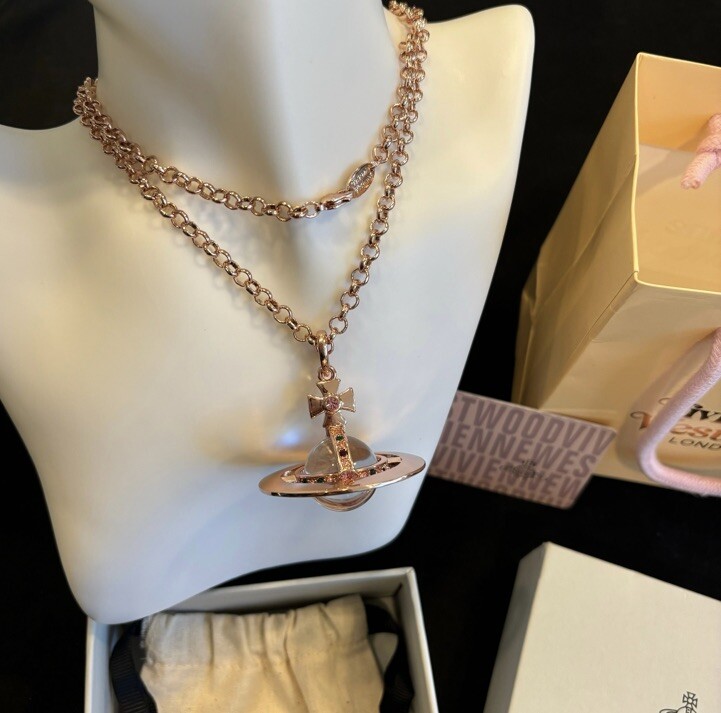 VivienneWestwood NORENAネックレス2023 Vivienne Westwood Necklace REINA Orb Black Green NO BOX