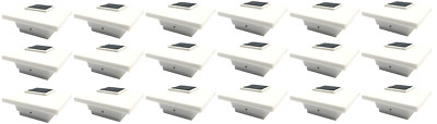 Solar Post Cap Deck Light 4x4 White Low Profile 4 SMD LEDs (18 Pack) PL251