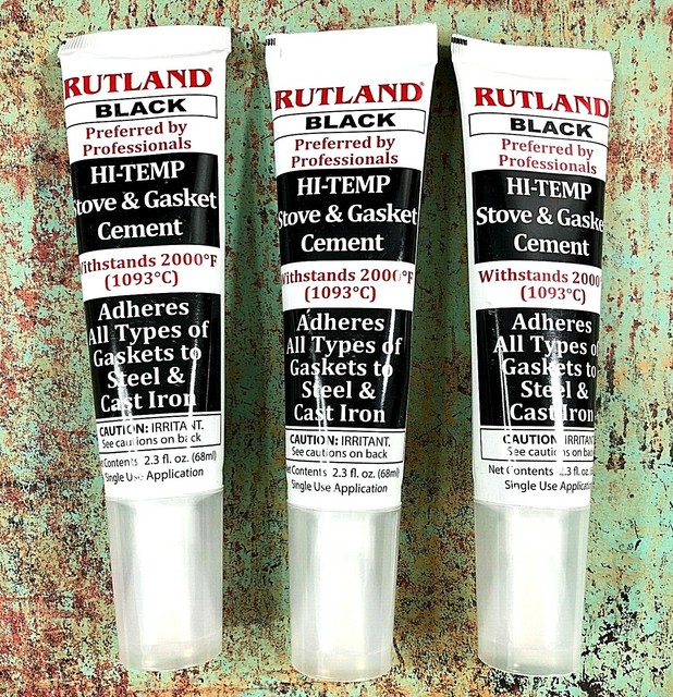 Rutland 77 Stove Gasket Cement Black 2. 3 Oz. Tube for sale online | eBay