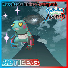 Pokemon Legends: Arceus Shiny Croagunk Max Stats