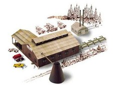 Walthers 933-3236 - Sägewerk Mountain Lumber Co Sawmil - Spur N - NEU