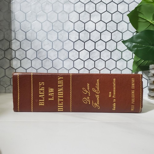 Blacks Law Dictionary De Luxe 4th Edition 1957 with Pronunciation Guide - Picture 2 of 16